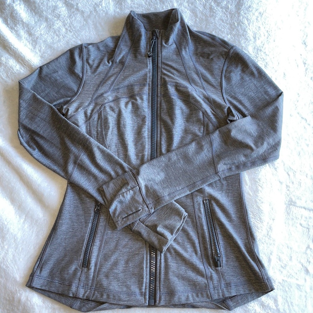 Heathered grey align jacket